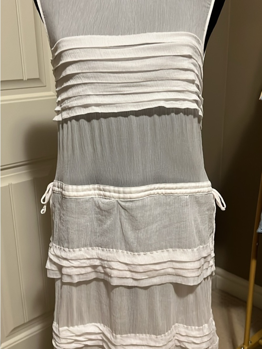 Club Monaco light pink Tiered Sleeveless Dress